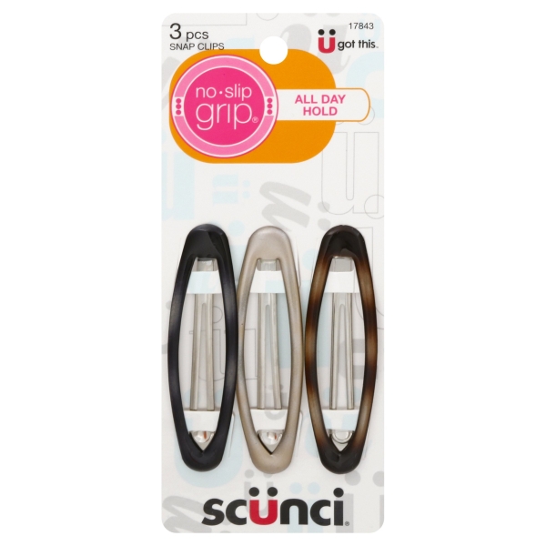 Scunci Oval Clips Assorted