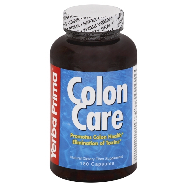 Yerba Prima Colon Care Fiber Supplement Caps 180Ct