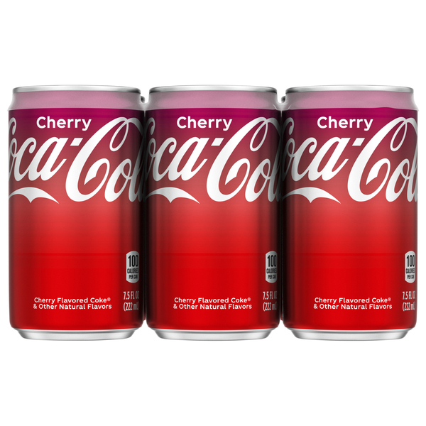 Coca Cola Cherry Coke 6pk 7.5oz Cans 