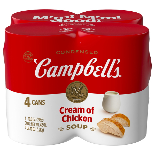 Campbells Cream Of Chicken Condensed Soup 4 Pack 105 Oz Cans Myrtle Beach Groceriesahead 6463