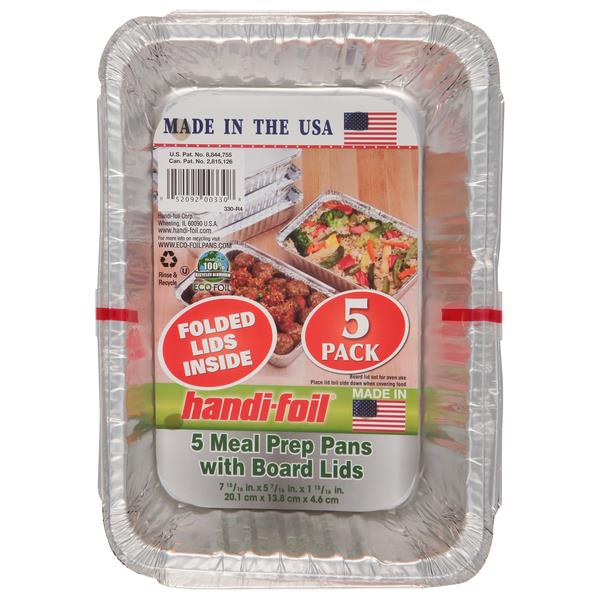 Handi-Foil Meal Prep Pans With Board Lids 5 Pack | Products | Lowes ...