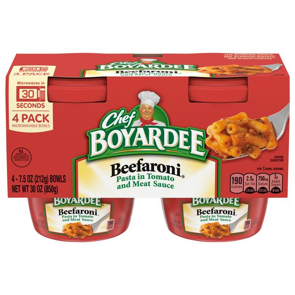 Chef Boyardee Beefaroni 4Pk | Products | Lowes Foods To Go - Local And ...