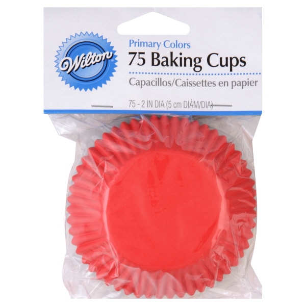 Wilton Primary Colors Muffn Cups 75Ct