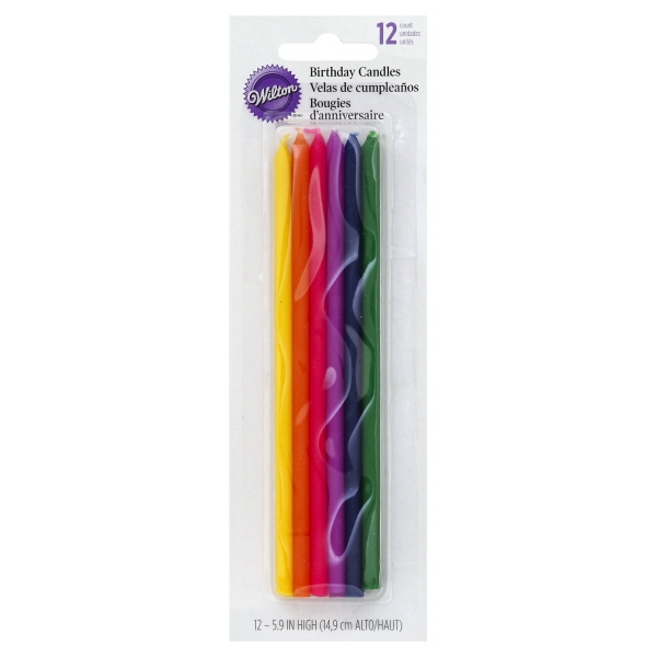 Wilton Long Birthday Candle Multicolor