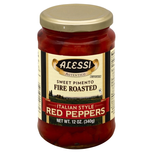 Alessi Fire Roasted Pimentos Italian Style Red Peppers