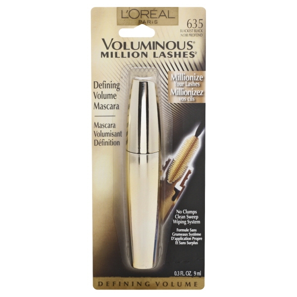Loreal Voluminous Million Lash Blackest Black
