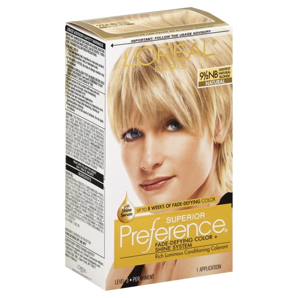 Loreal Superior Preference Permanent Hair Color 9 1/2Nb Lightest Natural Blonde Natural