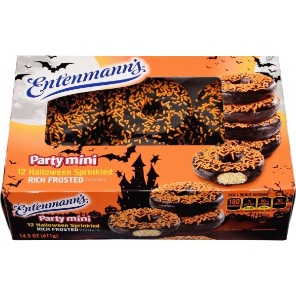 Entenmanns Party Frosted Mini Donuts Rich Sprinkled
