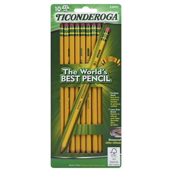 Ticonderoga #2 Pencils