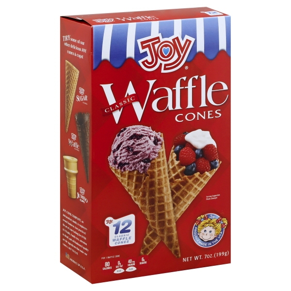 Joy Waffle Cones 12 Count