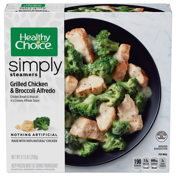 Healthy Choice Cafe Steamer Simply Grilled Chicken Broccoli Alfredo Products Lowes Foods To