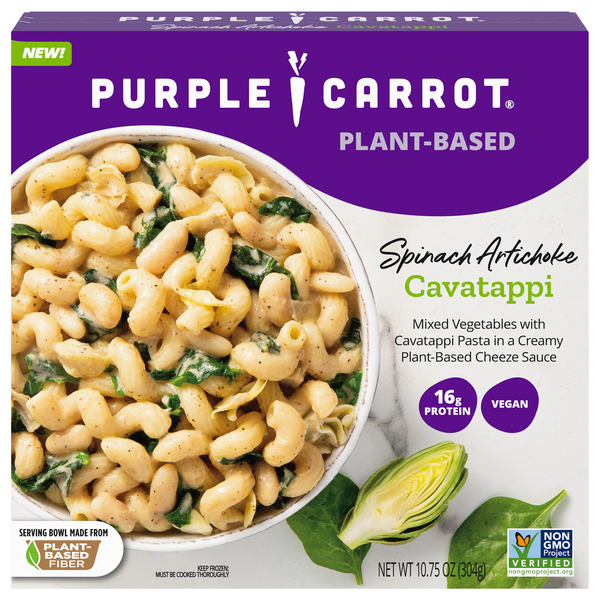 Purple Carrot Plant Based Spinach Artichoke Cavatappi Products Lowes Foods To Go Local And