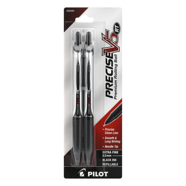 Pilot Precise V5 Retractable Extra Fine Point Black Pen