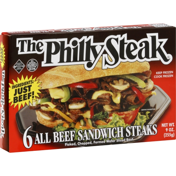 The Philly Steak Steaks Sandwich All Beef