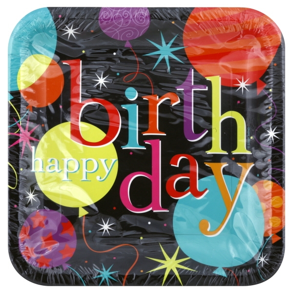 LIFE IS GREAT DINNER SQUARE PLATE- N