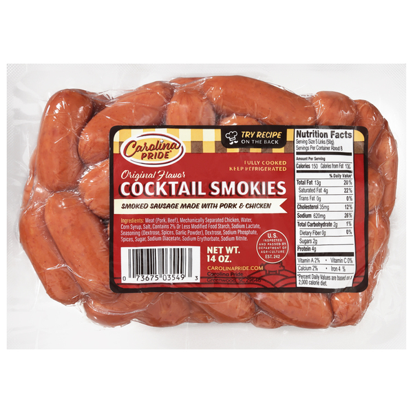 Carolina Pride Sausage Smoked Cocktail Smokies - Myrtle Beach ...