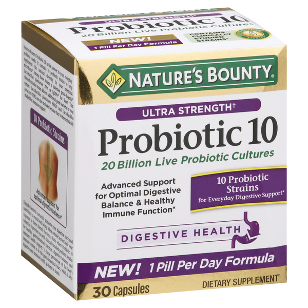 Nature's Bounty Probiotic 10 - Myrtle Beach GroceriesAhead