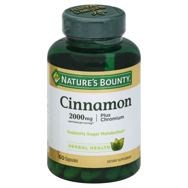 Natures Bounty Cinnamon 2000 Plus Chromium