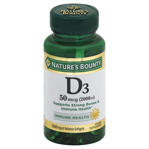 Natures Bounty Vitamin D 2000 Iu Softgel