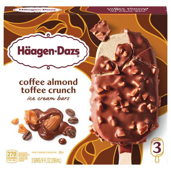 Haagen Dazs Coffee Almond Toffee Crunch Ice Cream Bars 3PK | Products ...