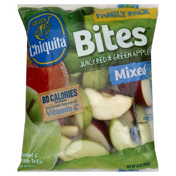 Chiquita Apple Bites Red & Green Mixed Family Pack