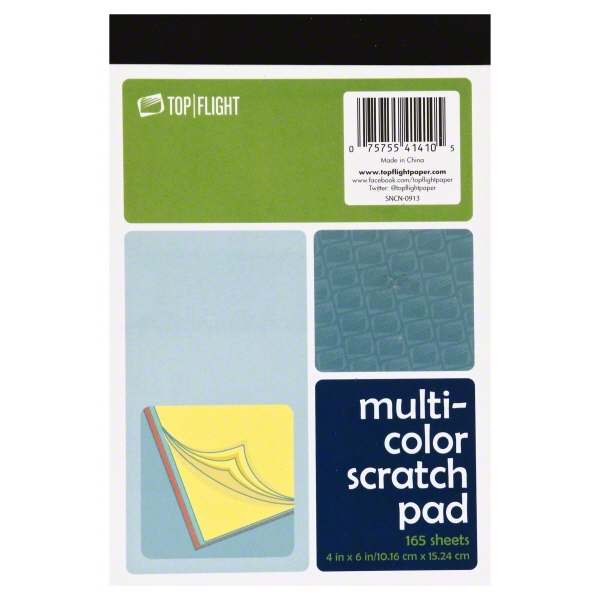 Top Flight Multi Colored Scratch Pad