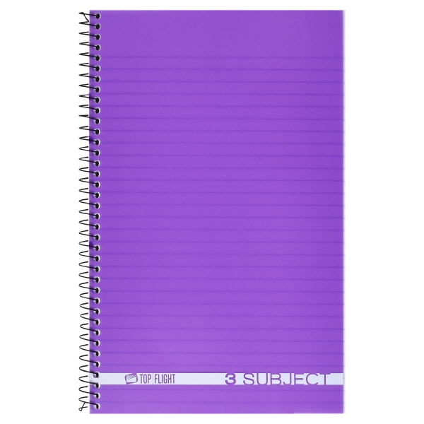 Top Flight Boss 3-Subject Wirebound Notebook College Rule 9.5x6 ...