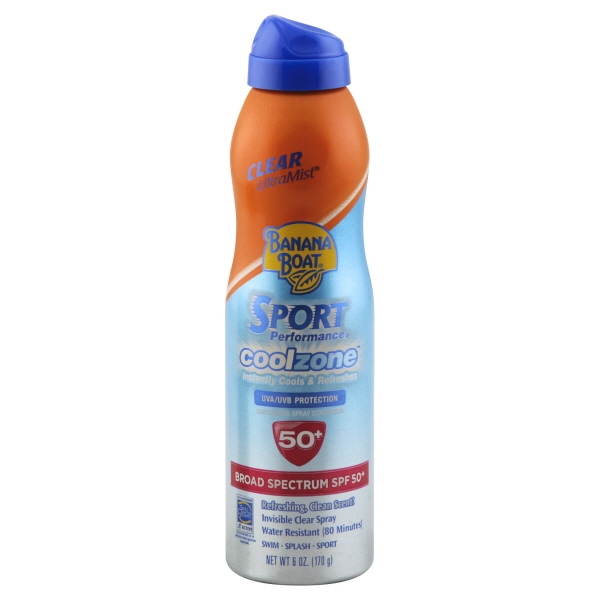 Banana Boat Sport Cool Zone Sunscreen Spray SPF50