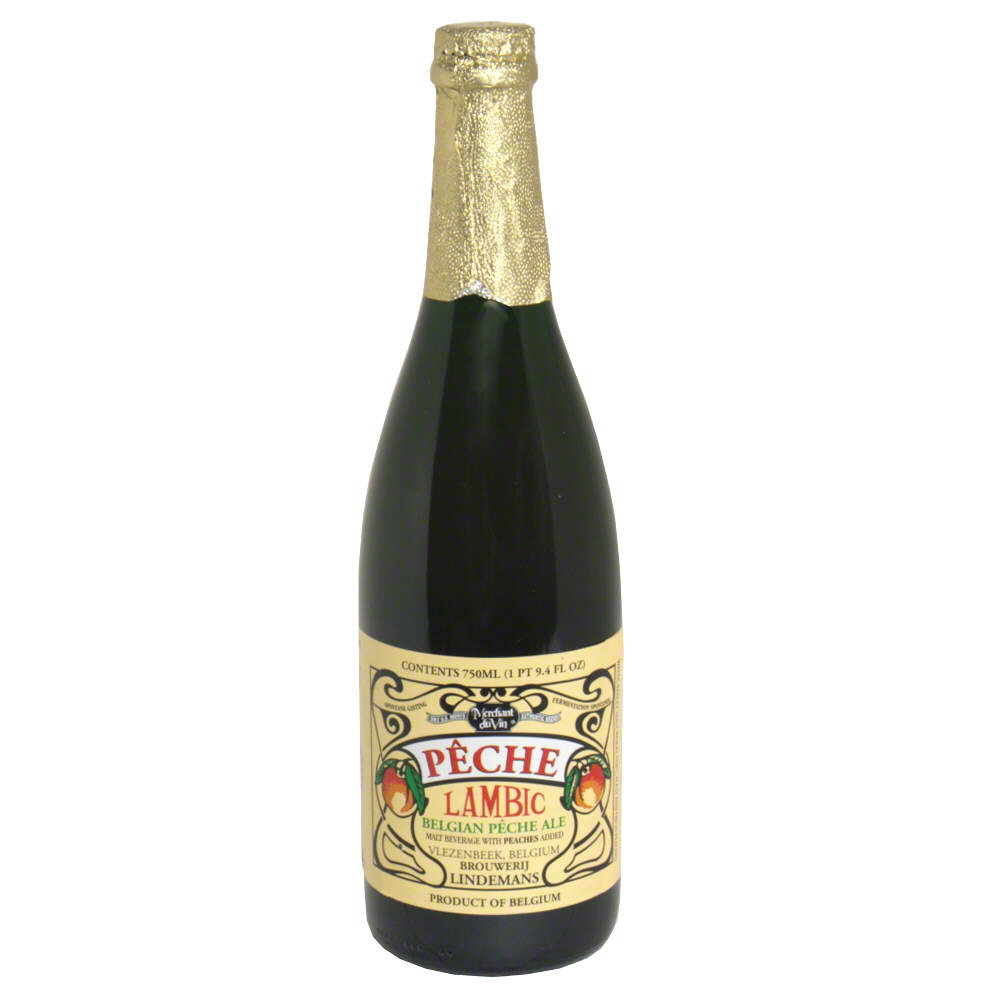 Lindemans Peche Belg Peach Flavored Beer 750Ml Bottle