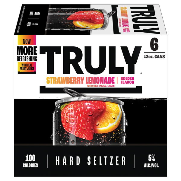 Truly Strawberry Lemonade Hard Seltzer 6 Pack 12oz Cans - Myrtle Beach ...