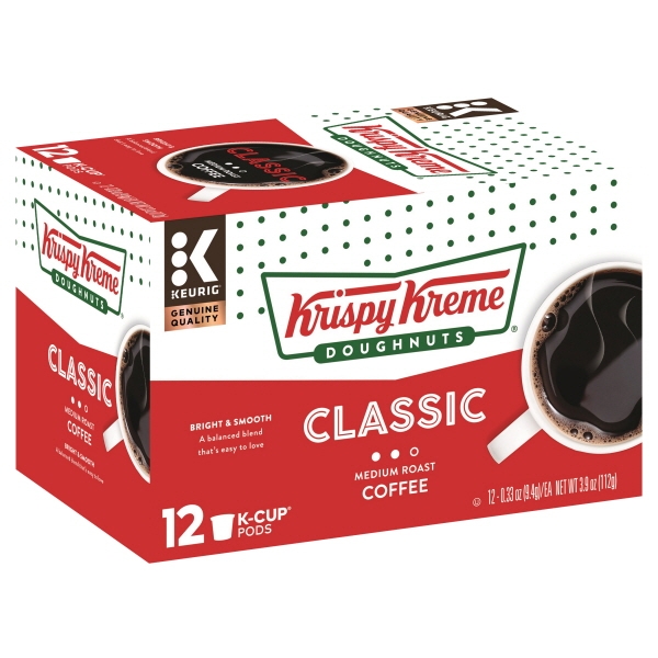 Krispy Kreme Coffee Light Roast Smoothe K-Cup Single-Serve Pods
