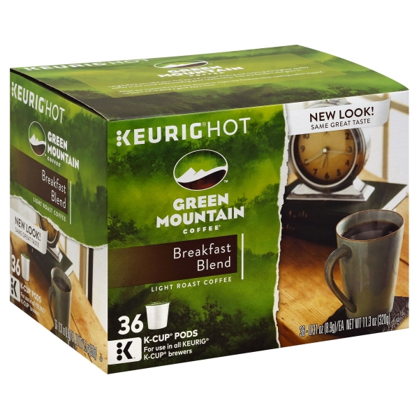 Green Mountain Coffee Breakfast Blend K-Cup Single-Serve Pods
