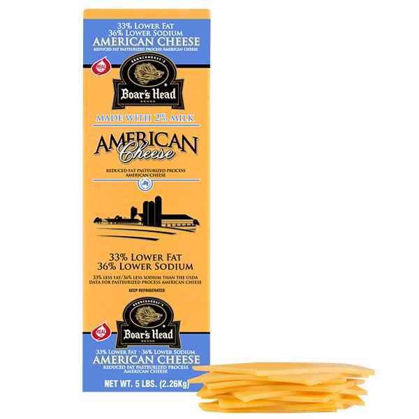 Boars Head Low Fat Sodium Yellow American Cheese