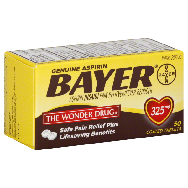 Bayer Aspirin Pain Relief Tablets 50Ct
