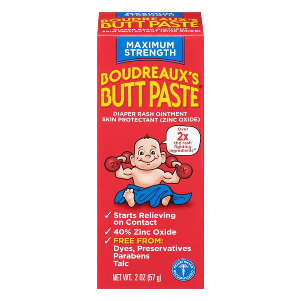 Boudreauxs Butt Paste Maxium Strength Diaper Rash Ointment Skin Protectant Zinc Oxide 40 7871