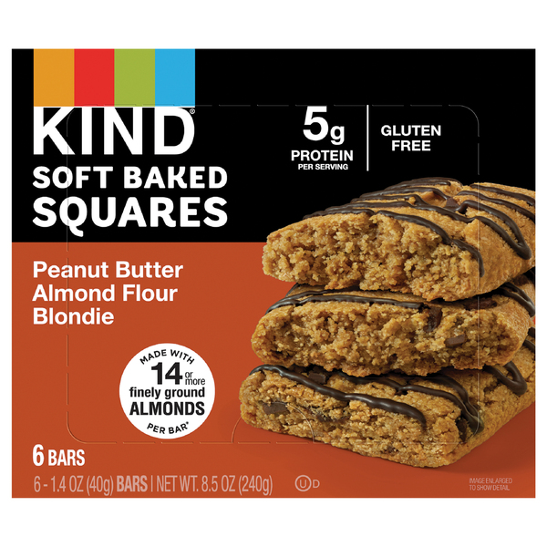 Kind Peanut Butter Almond Flour Blondie Soft Baked Squares | Products ...