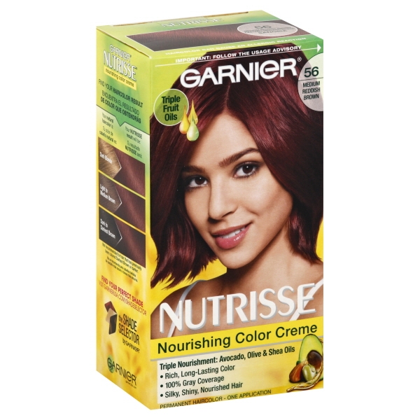 Garnier Nutrisse Nourishing Hair Color Crème Permanent Hair Color 56 Medium Reddish Brown