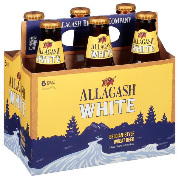 Allagash White Belgian Style Wheat Beer 6Pk 12Oz Bottles - Myrtle Beach ...