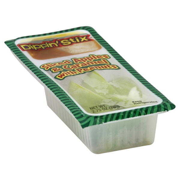 Dippin Stix Sliced Apples & Caramel With Peanuts Single Serve Pack
