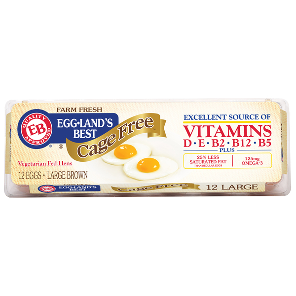 Eggland's Best Dozen Cage Free Large Brown Eggs | Products | Lowes ...