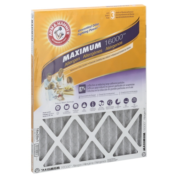 Arm And Hammer Max Odor Filter 16X20X1