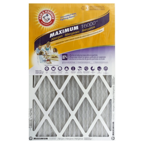 Arm And Hammer Max Odor Filter 16X25X1
