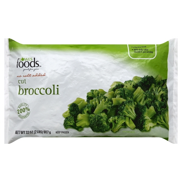 Lowes Foods Cut Broccoli No Salt Large