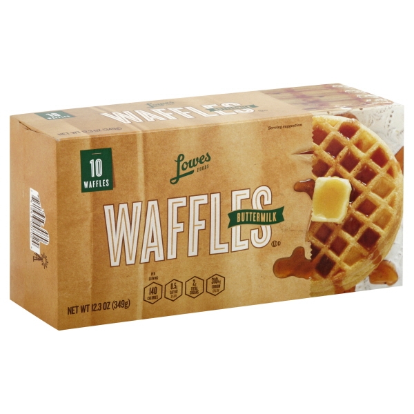 Lowes Foods Waffles Buttermilk
