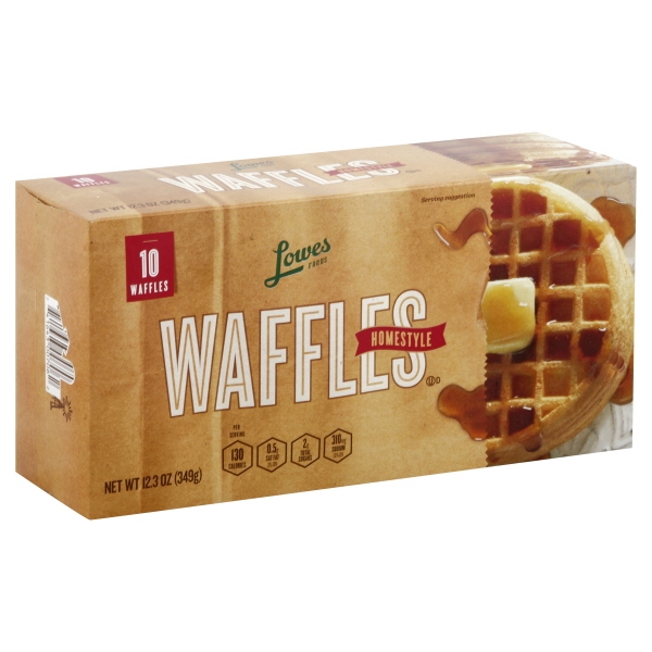 Lowes Foods Waffles Homestyle