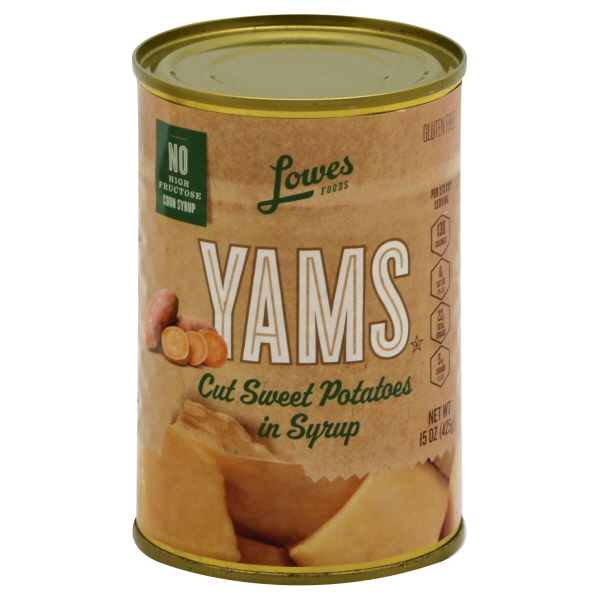 Lowes Foods Cut Yams Sweet Potatoes In Syrup