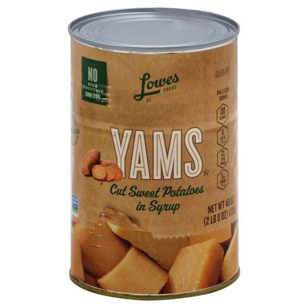 Lowes Foods Cut Yams Sweet Potatoes In Syrup