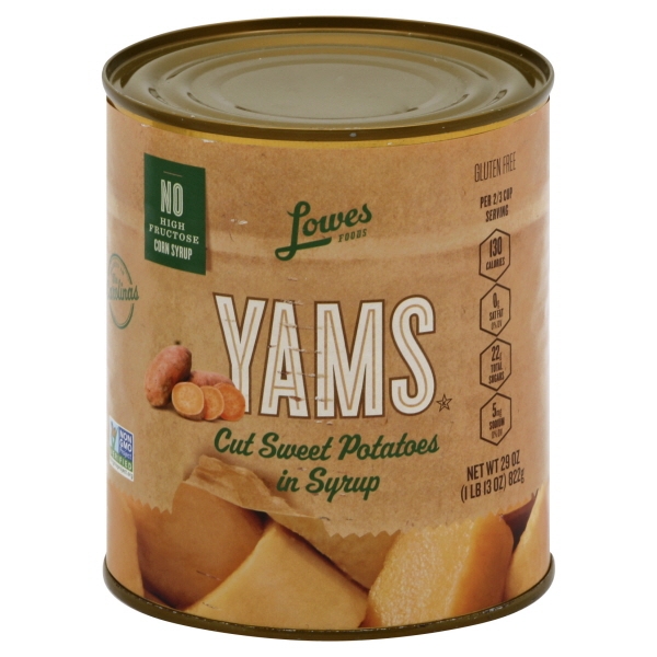 Lowes Foods Cut Yams Sweet Potatoes In Syrup