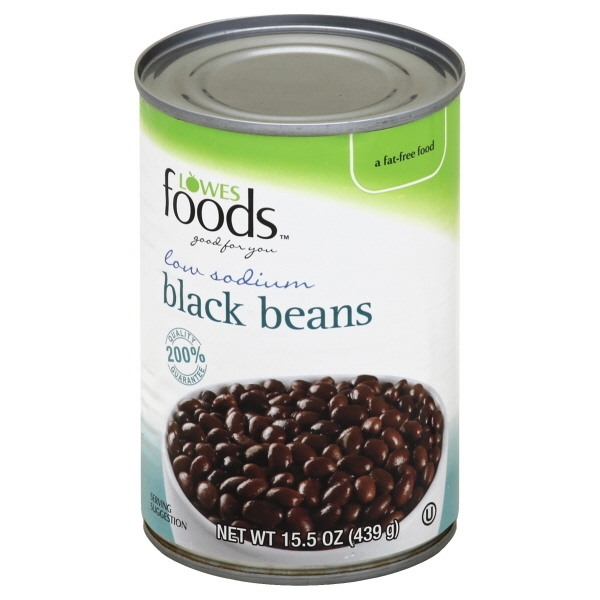 Lowes Foods Black Beans Low Salt
