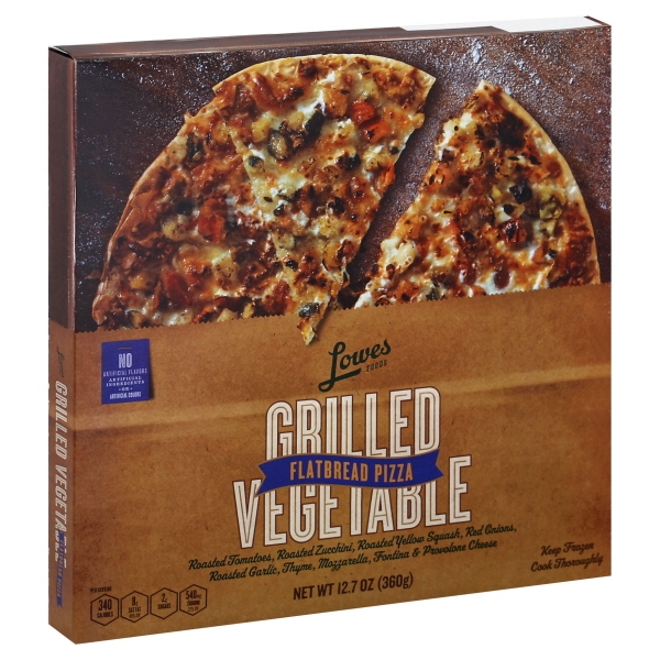 Lowes Foods Flatbread Crust Grilled Vegetable Pizza
